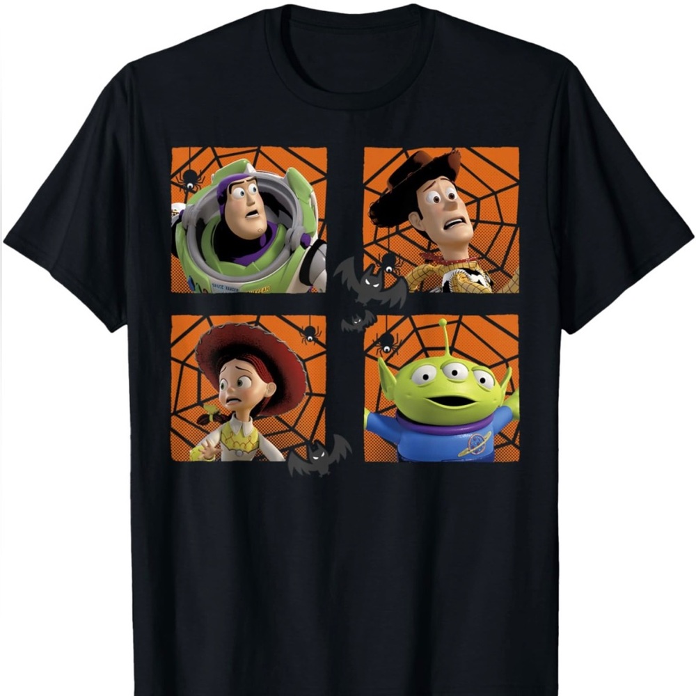 Disney Pixar Men's Toy Story Halloween 4 Square Web T-shirt Size M